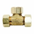 Thrifco Plumbing #64 7/8 Inch Lead-Free Brass Compression Tee 6964009